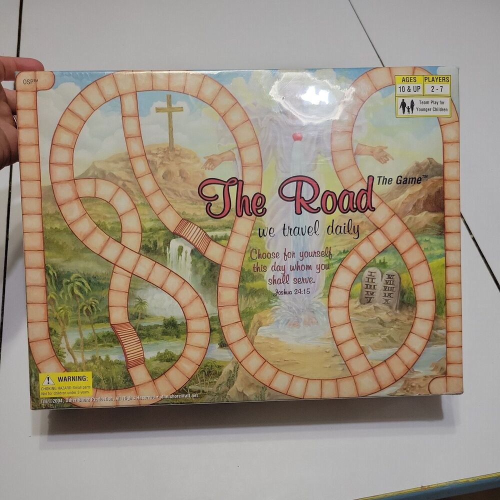 Christian Board Game The Road Travel Daily Present Gift Joshua 24:15 Jesus New - Picture 2 of 11